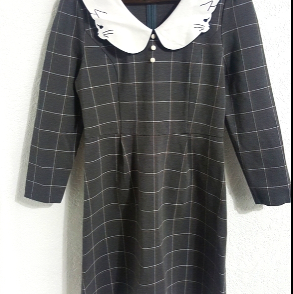 Kitty Grey Dress size L - Picture 6 of 15